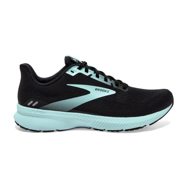 Brooks Women's Launch 8 Light-Cushion Road Running Shoes - Black/Ebony/grey Charcoal/Blue (GUTW89571